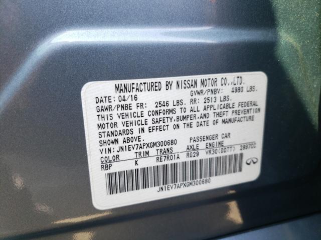 2016 INFINITI Q50 PREMIU JN1EV7APXGM300680