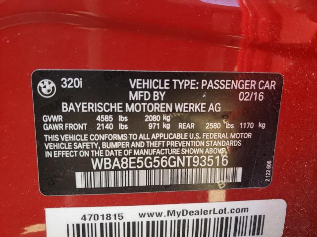 2016 BMW 320 XI WBA8E5G56GNT93516