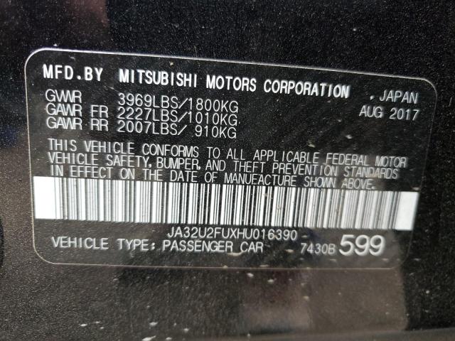 2017 MITSUBISHI LANCER ES JA32U2FUXHU016390