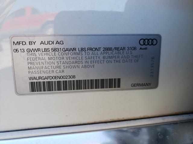 2014 AUDI A8 L QUATT WAURGAFD0EN002308