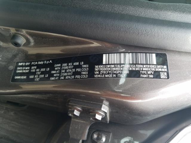 2016 FIAT 500X TREKK ZFBCFYCT4GP513000