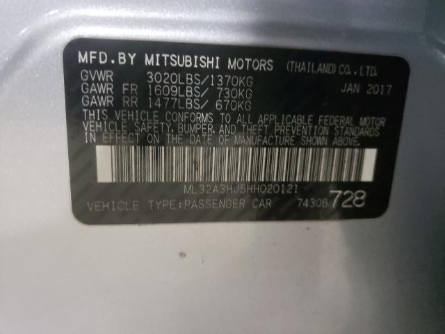 2017 MITSUBISHI MIRAGE ES ML32A3HJ5HH020121