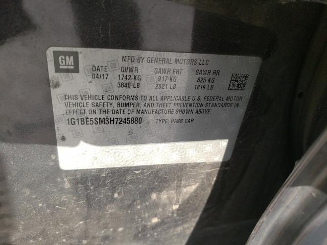 2017 CHEVROLET CRUZE LT 1G1BE5SM3H7245880
