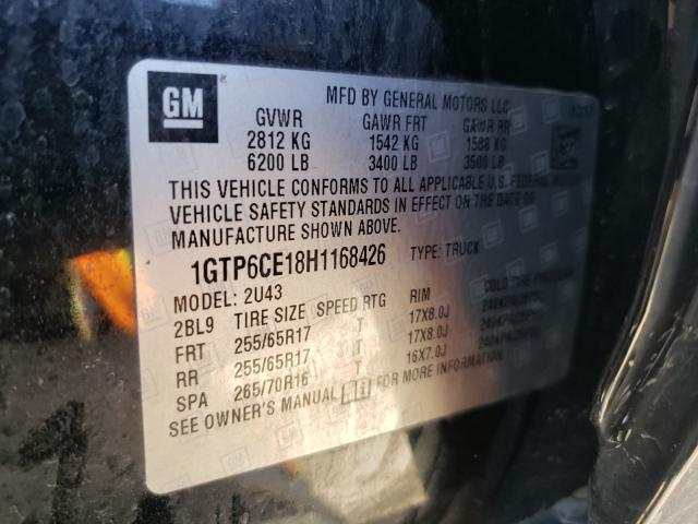 2017 GMC CANYON SLE 1GTP6CE18H1168426