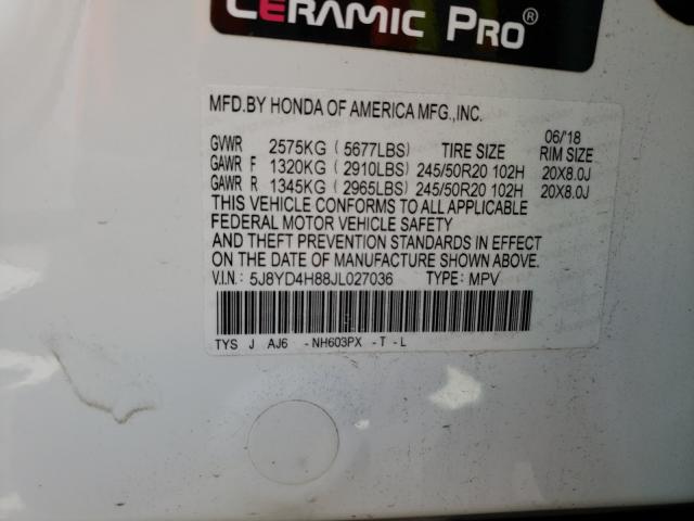 2018 ACURA MDX ADVANC 5J8YD4H88JL027036