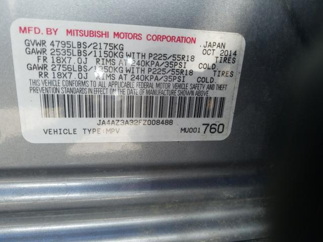 2015 MITSUBISHI OUTLANDER JA4AZ3A32FZ008488