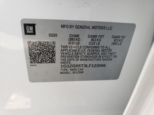 2020 CHEVROLET MALIBU RS 1G1ZG5ST3LF123096