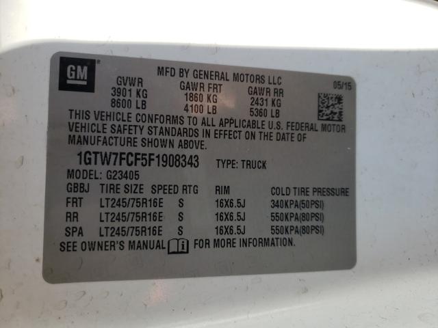 2015 GMC SAVANA G25 1GTW7FCF5F1908343