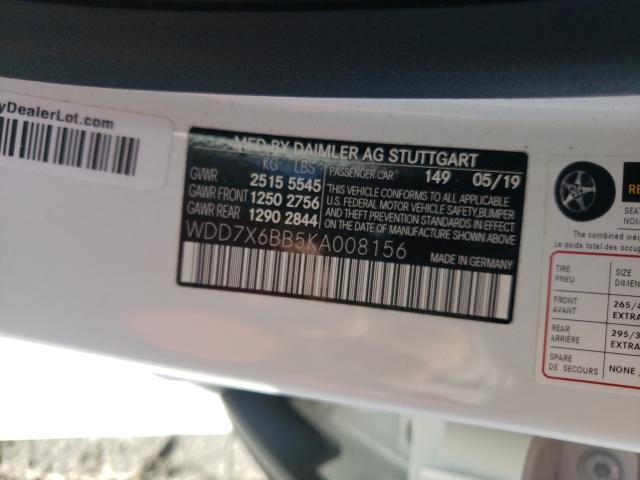 2019 MERCEDES-BENZ AMG GT 53 WDD7X6BB5KA008156