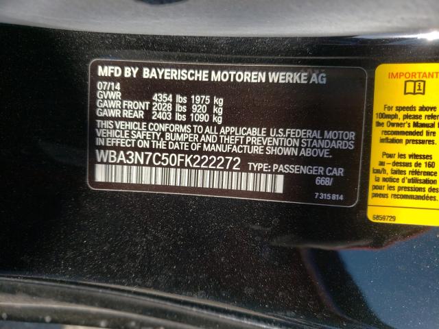 2015 BMW 428 I WBA3N7C50FK222272