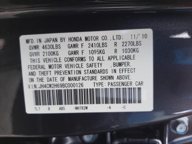 2011 ACURA TSX JH4CW2H69BC000126