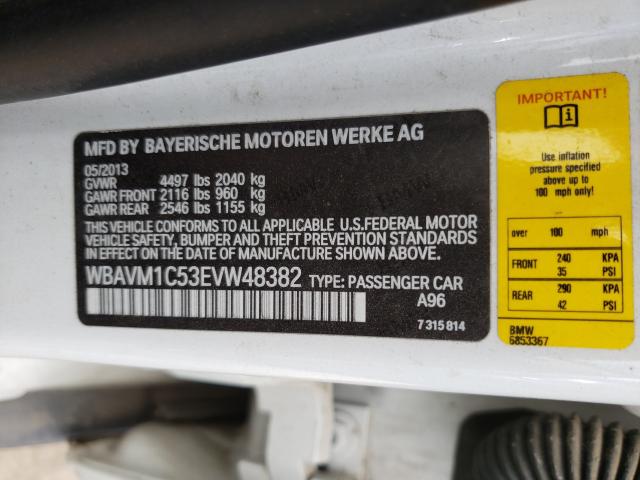 2014 BMW X1 SDRIVE2 WBAVM1C53EVW48382