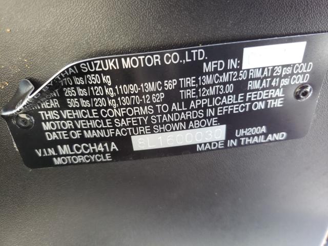 2020 SUZUKI UH200 MLCCH41A8L1600030