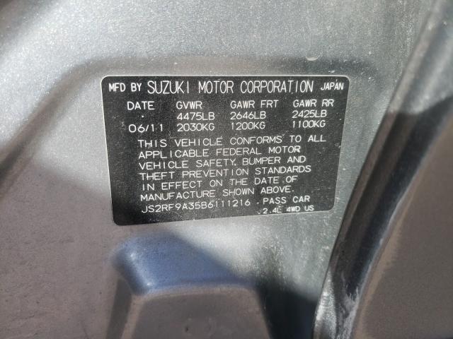 2011 SUZUKI KIZASHI SE JS2RF9A35B6111216