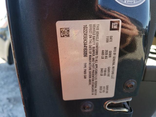 2010 PONTIAC G6 1G2ZA5EK3A4163056