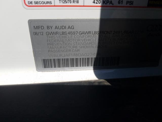 2013 AUDI A3 PREMIUM WAUKJAFM8DA027496