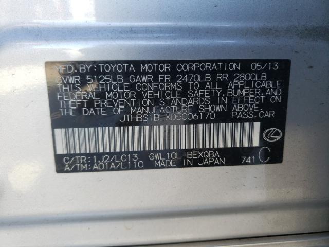 2013 LEXUS GS 450H JTHBS1BLXD5006170