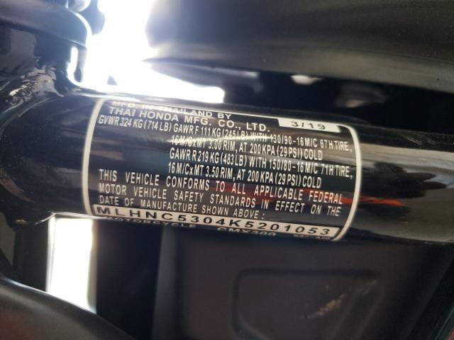 2019 HONDA CMX300 MLHNC5304K5201053