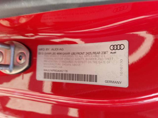 2013 AUDI A5 PREMIUM WAULFAFR9DA062176