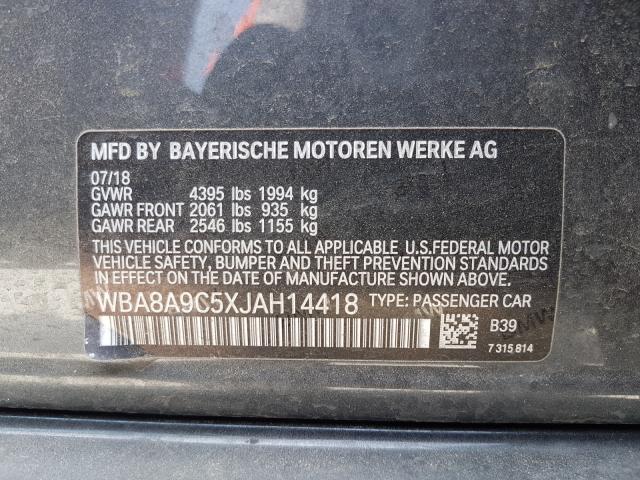 2018 BMW 320 I WBA8A9C5XJAH14418