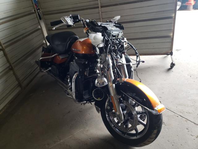 Salvage motorcycles for sale at Woodhaven, MI auction: 2014 Harley-Davidson Flhtk Elec
