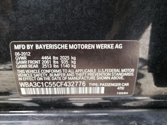 2012 BMW 328 I SULE WBA3C1C55CF432776