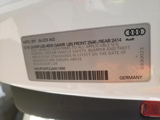2018 AUDI S5 PREMIUM WAUP4AF52JA001896