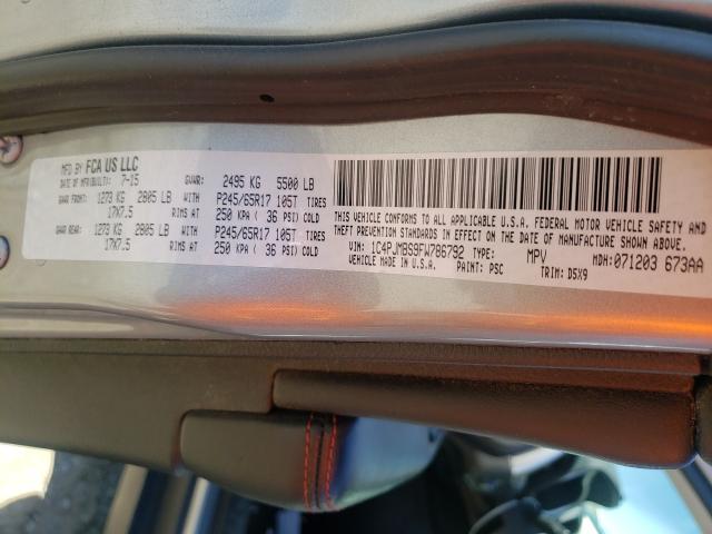 2015 JEEP CHEROKEE T 1C4PJMBS9FW786792