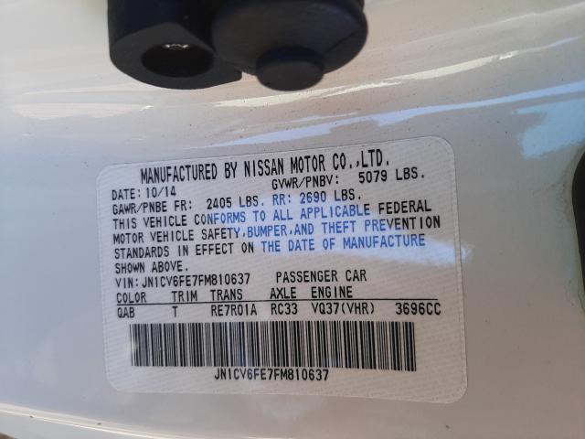 2015 INFINITI Q60 BASE JN1CV6FE7FM810637