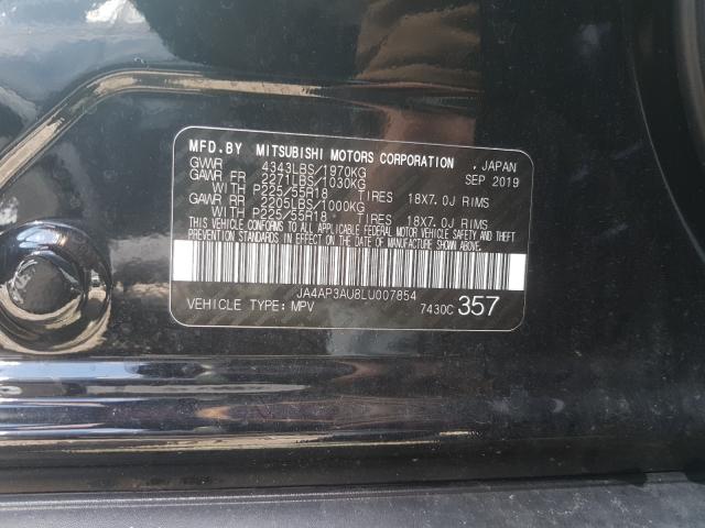 2020 MITSUBISHI OUTLANDER JA4AP3AU8LU007854
