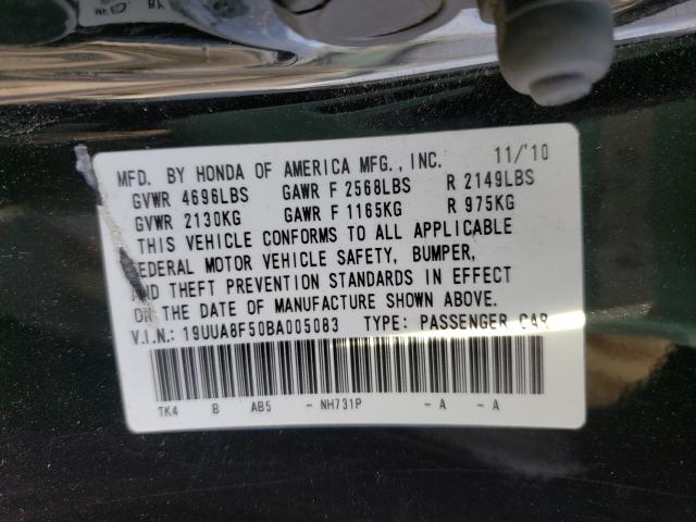 2011 ACURA TL 19UUA8F50BA005083