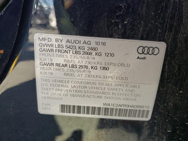 VIN WA1C2AFP0HA068610 2017 Audi Q5, Premium no.10