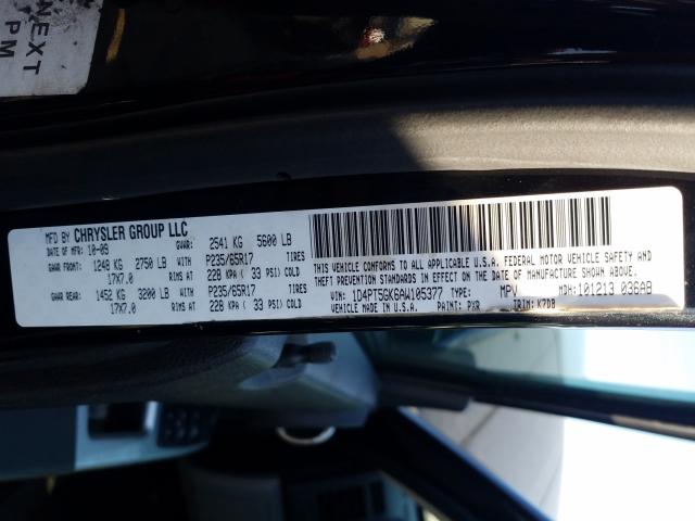 2010 DODGE NITRO SXT 1D4PT5GK6AW105377
