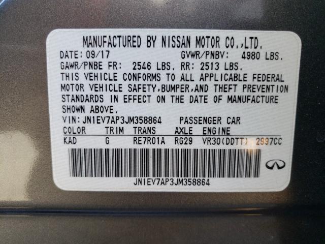 2018 INFINITI Q50 LUXE JN1EV7AP3JM358864