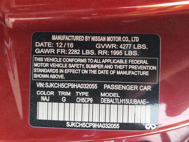 2017 INFINITI QX30 BASE SJKCH5CP9HA032055