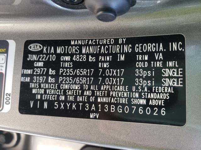 2011 KIA SORRENTOLX 5XYKT3A13BG076026