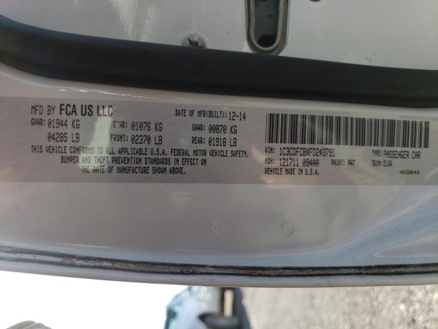 2015 DODGE DART LIMIT 1C3CDFCBXFD243791