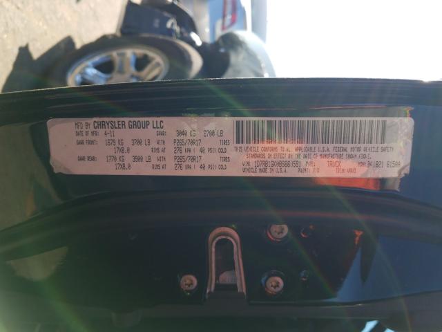 2011 DODGE RAM 1500 1D7RB1GK0BS669591