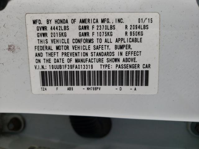 2015 ACURA TLX 19UUB1F39FA013319