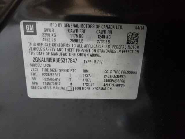 2014 GMC TERRAIN SL 2GKALMEK8E6317847