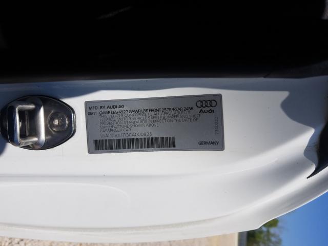 2012 AUDI S5 PREMIUM WAUCVAFR3CA000936