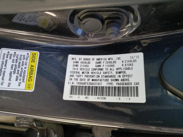 2013 ACURA TL TECH 19UUA8F53DA001631