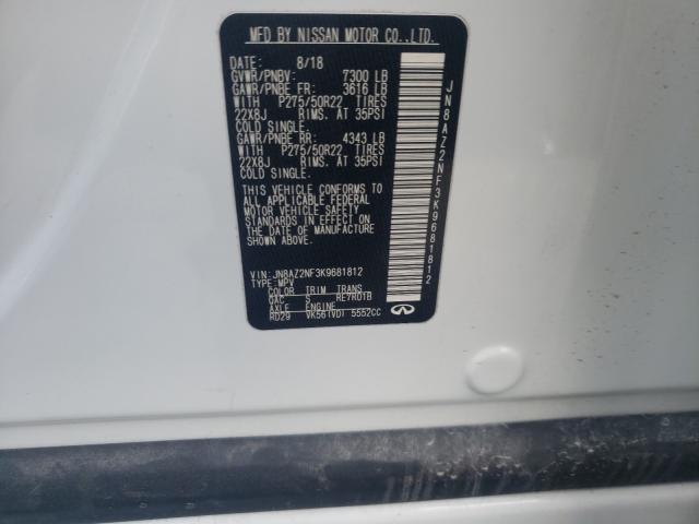 2019 INFINITI QX80 LUXE JN8AZ2NF3K9681812