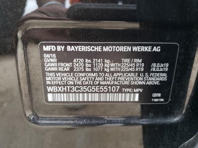 2016 BMW X1 XDRIVE2 WBXHT3C35G5E55107