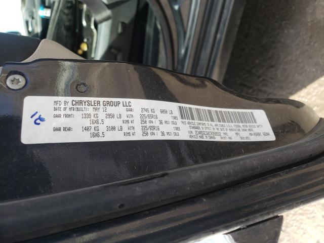 2012 DODGE CARAVAN EX 2C4RDGCG8CR358552