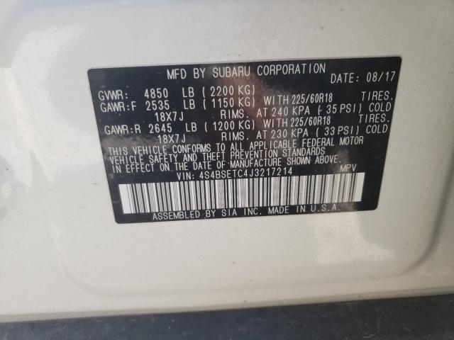 2018 SUBARU OUTBACK TO 4S4BSETC4J3217214
