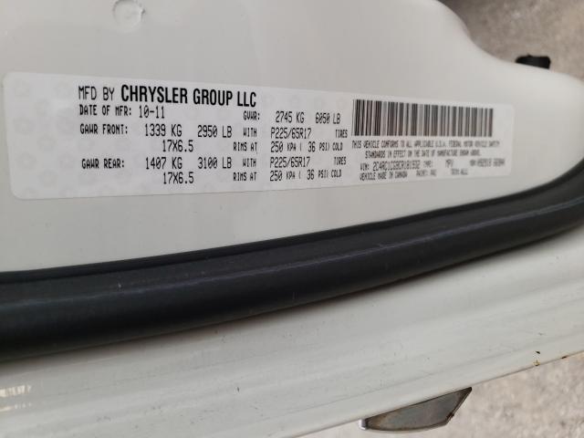 2012 CHRYSLER TOWN&COUNT 2C4RC1CG9CR181932