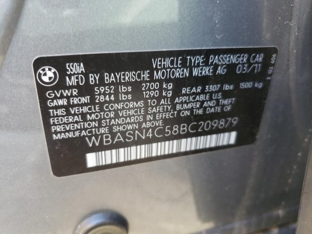 2011 BMW 550 GT WBASN4C58BC209879