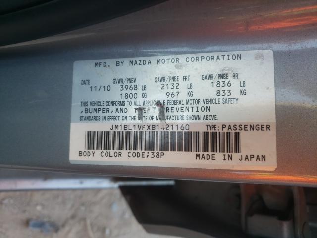 2011 MAZDA 3 I JM1BL1VFXB1421160