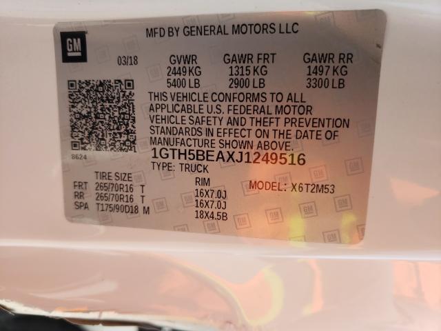 2018 GMC CANYON 1GTH5BEAXJ1249516